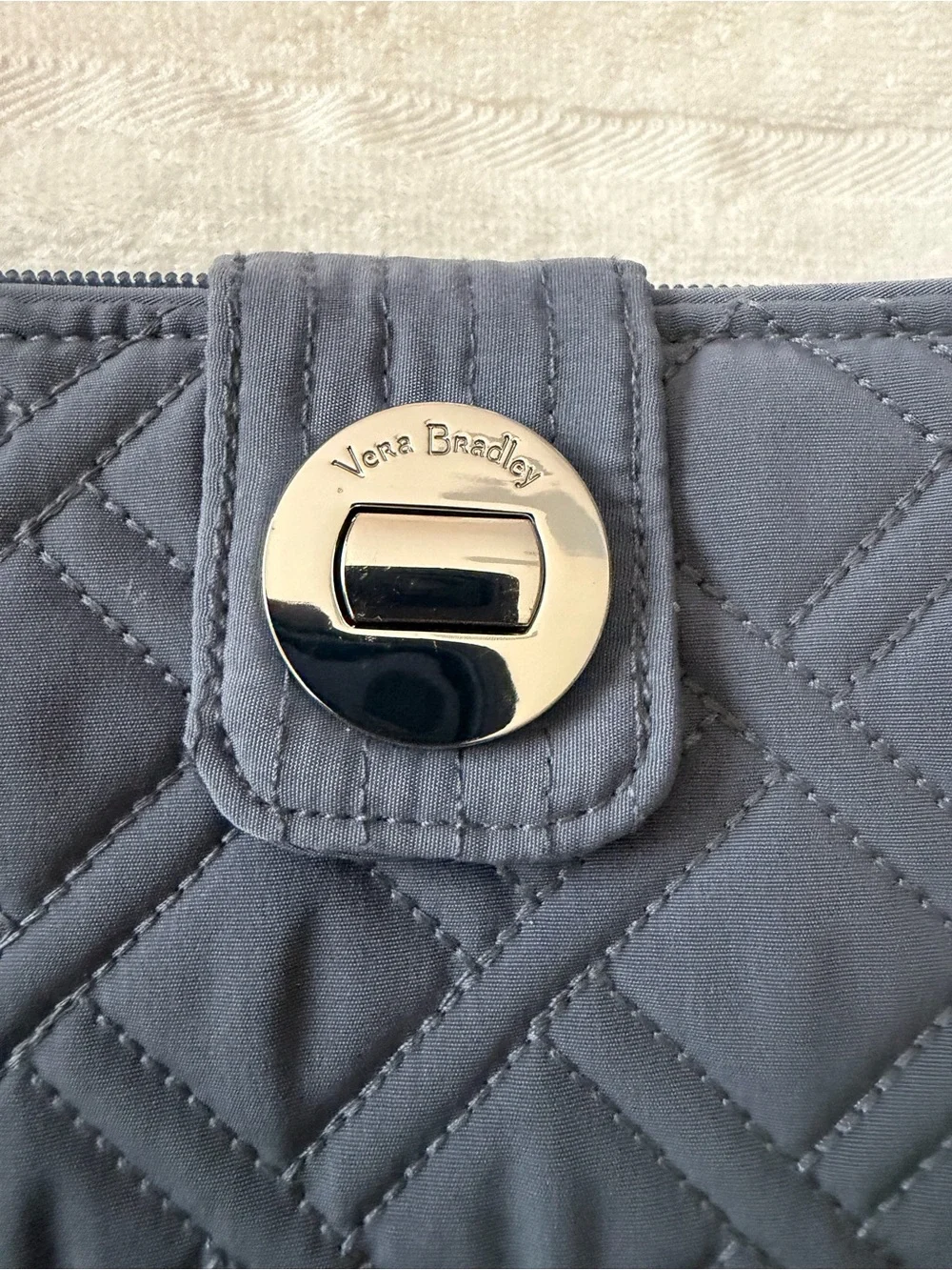 Vera Bradley Quilted Moonless Night Turn-Lock Wallet